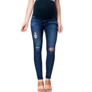 AG Adriano Goldschmied Distressed Maternity Jeans - Size 26R